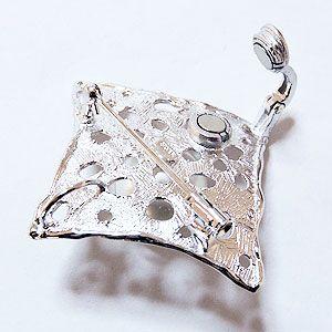 ブローチ パールブローチ 真珠ブローチ 真珠 パール 南洋白蝶真珠 12mm