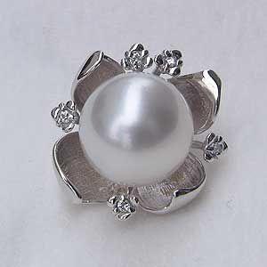 真珠の杜パール ブローチ パール ダイヤモンド 入学式 プレゼント 黒 