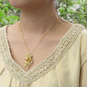 真珠 ブローチ 南洋白蝶真珠 本真珠 ダイヤモンド パール 11mm3.5mm