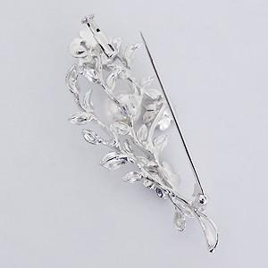 ブローチ 花 アコヤ真珠 あこや真珠 パール パールブローチ 40代 50代 60代 式典 パーティー 送料無料 コサージュ フォーマル プレゼント ギフト 自分買い puの画像