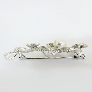 ブローチ 花 アコヤ真珠 あこや真珠 パール パールブローチ 40代 50代 60代 式典 パーティー 送料無料 コサージュ フォーマル プレゼント ギフト 自分買い puの画像