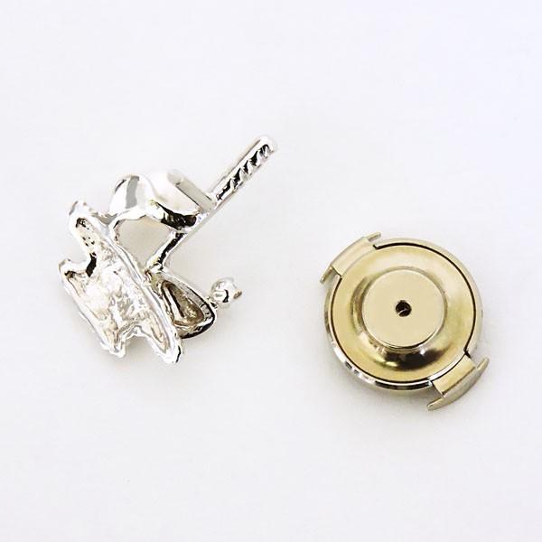 ブローチ ピンズ ゴルフ クラブ ドライバー ショット あこや本真珠 3.5-4mm ダイヤモンド k18 ホワイトゴールド レディース プレゼント ご褒美 自分買い puの画像