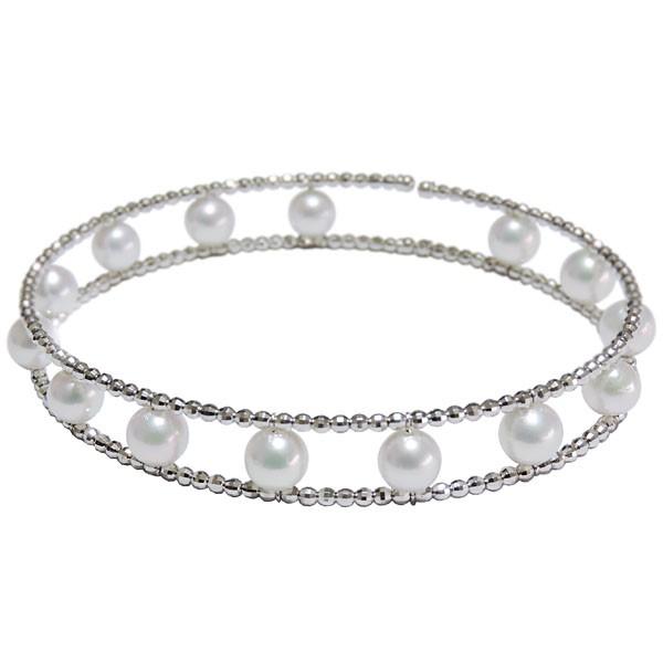 ブレスレット バングル フリーサイズ ミラーボール マルチプル 複数付  