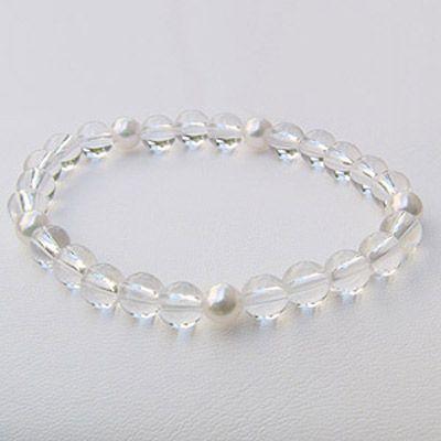 天然　パール　ブレスレット　ブレス　真珠　Pearl　白 Pearl Dot x White Gold Bracelet – Pearlish