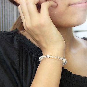 天然　パール　ブレスレット　ブレス　真珠　Pearl　白 ブレスレット パールブレスレット 真珠ブレスレット 水晶