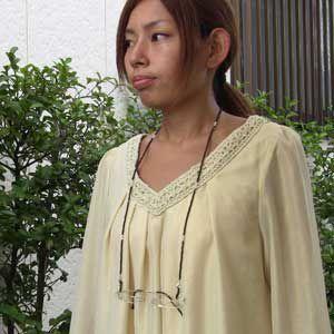 ブラックスピネル あこや本真珠 メガネチェーン 長さ約79cm めがねチェーン 眼鏡チェーン 送料無料 人気 プレゼント ギフト ご褒美 自分買い puの画像
