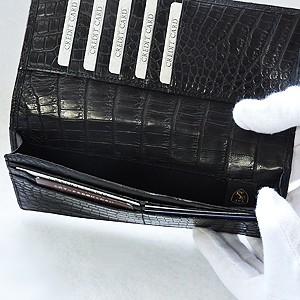 サイフ クロコダイル 長財布 財布 さいふ ウォレット 束入 ワニ革 クロコダイル革 国産 桐箱付き メンズ レディース 男女兼用 プレゼント ギフト 自分買いの画像