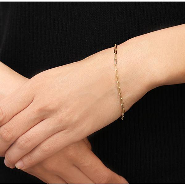 ブレスレット バングル 18金 18k イエローゴールド チェーン