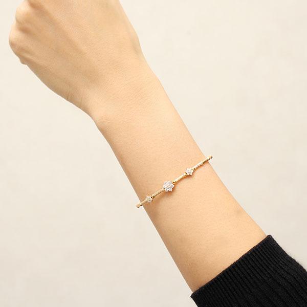 ブレスレット バングル 形状記憶 ダイヤモンド ダイヤブレス