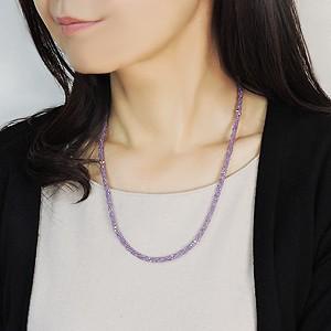 ネックレス レディース アメジスト セミロング 紫水晶 2月誕生石 誕生日 送料無料 プレゼント ギフト ご褒美 自分買い puの画像