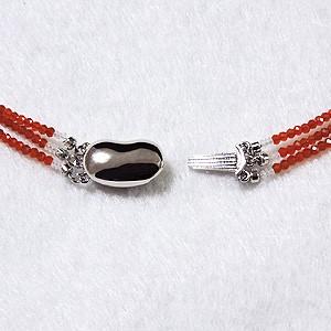 3連ネックレス オパール レッドスピネル シルバー マルチストーン セミロングネックレス 送料無料 品質保証書付 プレゼント ギフト ご褒美 自分買い puの画像