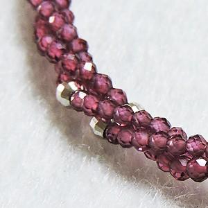 ロードライトガーネットネックレス セミロングネックレス ロードライトガーネット ネックレス 薔薇石 薔薇柘榴石 送料無料 プレゼント ギフト 自分買い puの画像