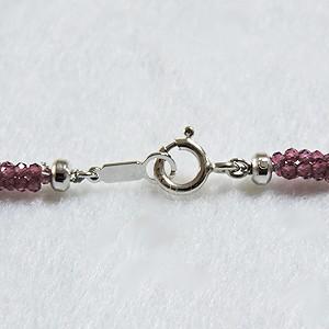 ロードライトガーネットネックレス セミロングネックレス ロードライトガーネット ネックレス 薔薇石 薔薇柘榴石 送料無料 プレゼント ギフト 自分買い puの画像