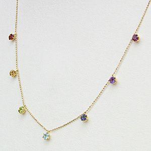 アミュレット 天然石 マルチ ネックレスペンダント k18 ゴールド 送料無料 ジュエリー カジュアル 人気 プレゼント ギフト ご褒美 自分買い puの画像