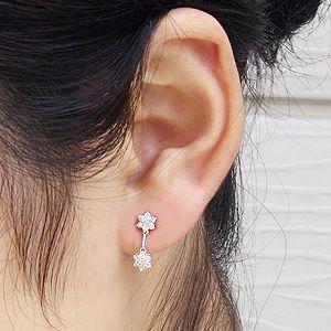 ダイヤモンド ピアス 18金 18k k18 ホワイトゴールド パールキャッチ付 片耳用ピアス ぶら下がり ゆれる 揺れる 送料無料 プレゼント ギフト 自分買い puの画像