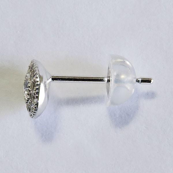ダイヤモンド ピアス k18 ホワイトゴールド 0.12ct 円形 スタッド 可愛い プチ フラワーイメージ レディース ダイヤ 送料無料 プレゼント ギフト 自分買い puの画像