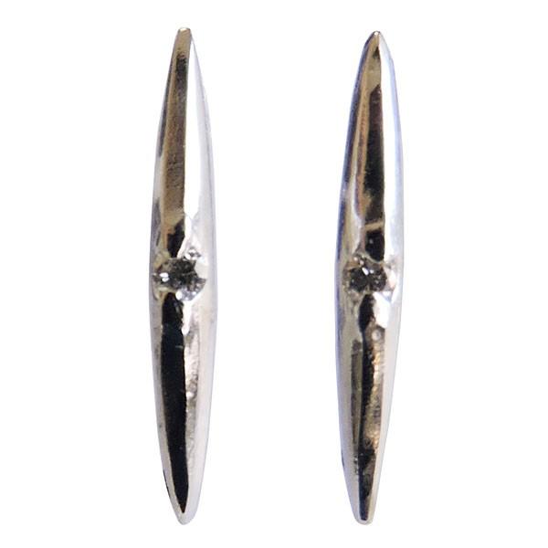 ダイヤモンド ピアス k18 ホワイトゴールド 0.02ct スタッド 可愛い