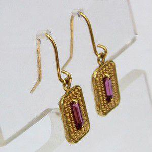 ピアス レディース ロードライトガーネット k18 ゴールド 1月誕生石 送料無料 普段使い ジュエリー 人気 プレゼント ギフト ご褒美 自分買い puの画像