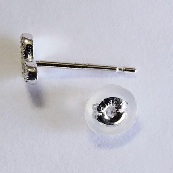 ダイヤモンド ピアス k18 ホワイトゴールド 0.05ct スタッド かわいい プチ ハート型 レディース ダイヤ保証書付 送料無料 プレゼント ギフト 自分買い puの画像