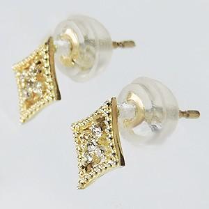 ダイヤモンドピアス ダイヤピアス ダイヤモンド ピアス k18 ゴールド 18金 スタッドピアス 0.04ct ダイア 送料無料 プレゼント ギフト ご褒美 自分買い puの画像