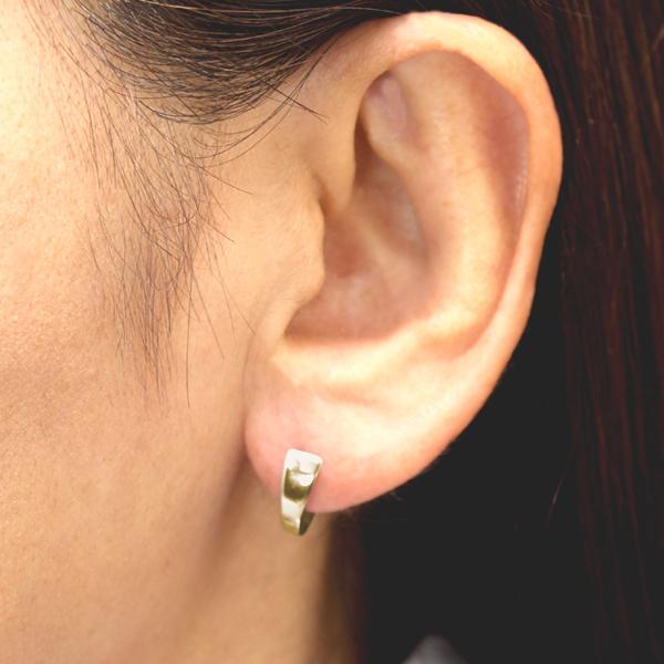 中折れピアス フープピアス イエローゴールド k18 18k 18金 中 中折れピアス フープピアス イエローゴールド k18 18k 18金 中