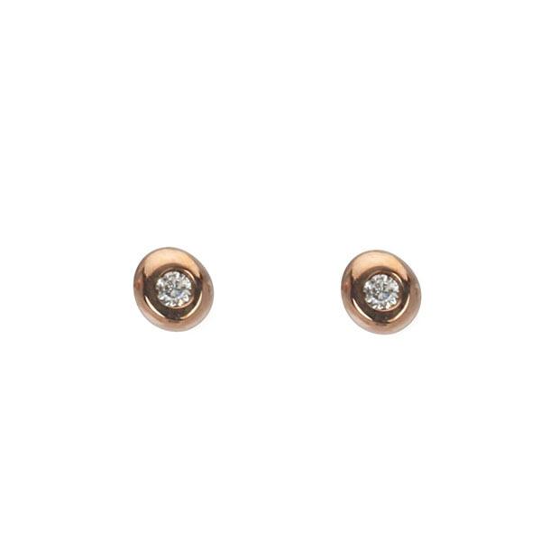 ダイヤモンド ピアス ダイヤピアス スタッドピアス シンプル ピンクゴールド 10金 k10 10k ペア レディース 送料無料 人気 プレゼント ギフト ご褒美 自分買いの画像