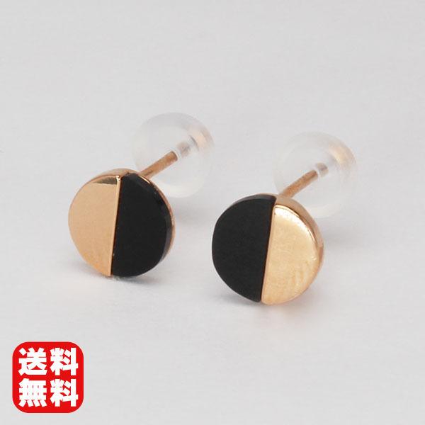 ピアス オニキスピアス オニキス スタッドピアス k18 18k 18金 ピンク