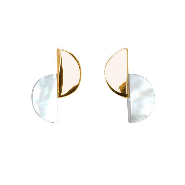 ピアス 白蝶貝ピアス 白蝶貝 シェル スタッドピアス k18 18k 18金 ピンクゴールド レディース 送料無料 人気 プレゼント ギフト ご褒美 自分買い puの画像