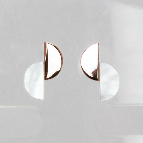 ピアス 白蝶貝ピアス 白蝶貝 シェル スタッドピアス k18 18k 18金 ピンクゴールド レディース 送料無料 人気 プレゼント ギフト ご褒美 自分買い puの画像