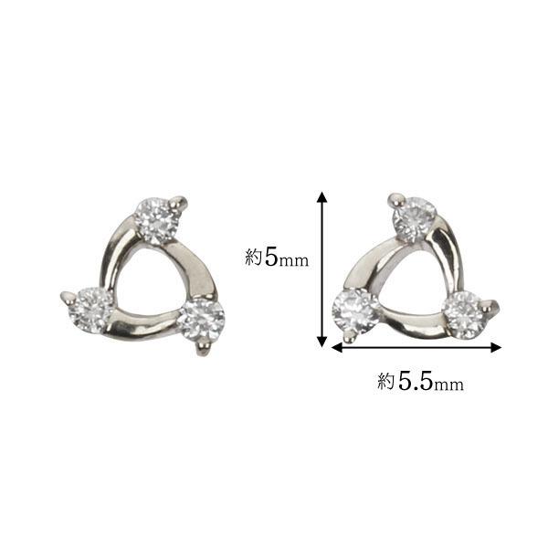 ダイヤモンド ピアス ダイヤピアス スタッドピアス 18金 k18 18k ホワイトゴールド ペア シンプル 送料無料 4月誕生石 プレゼント ギフト ご褒美 自分買い puの画像