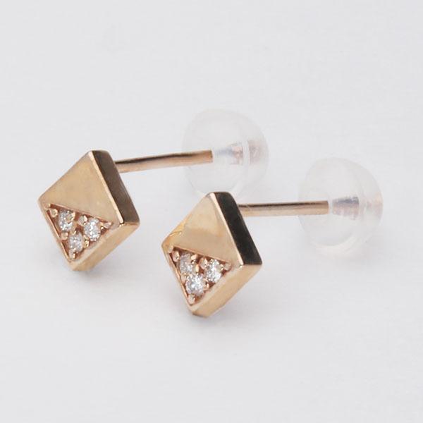 ダイヤモンド ピアス ダイヤピアス スタッドピアス 10金 k10 10k