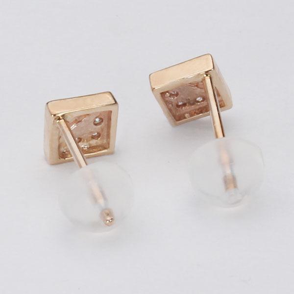 K10 ピンクゴールド 一粒ダイヤモンドピアス 両耳　10金　10k ダイヤモンド ピアス ダイヤピアス スタッドピアス 10金 k10 10k
