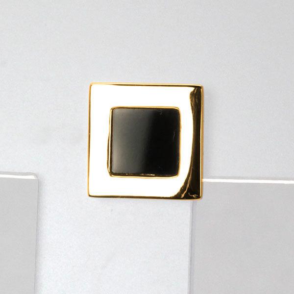 ピアス オニキス オニキスピアス 片耳用 スタッドピアス k18 ピンクゴールド スクエア 四角 レディース 送料無料 人気 プレゼント ギフト ご褒美 自分買い puの画像