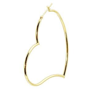 ピアス ハート ハートピアス フープピアス クロッシングピアス