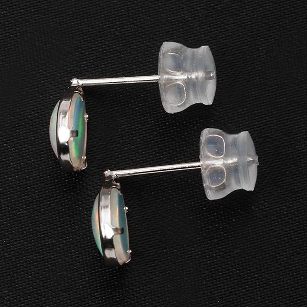 オパール ピアス スタッドピアス プラチナ Pt pt900 プラチナ900 10月