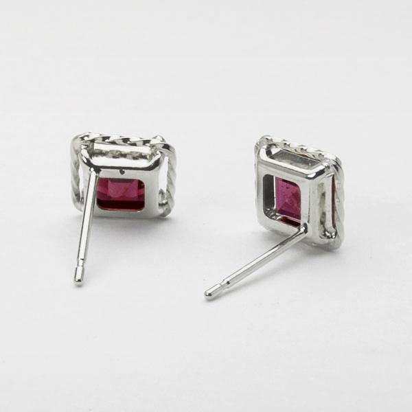 ロードライトガーネット ピアス スタッドピアス プラチナ pt900 PT