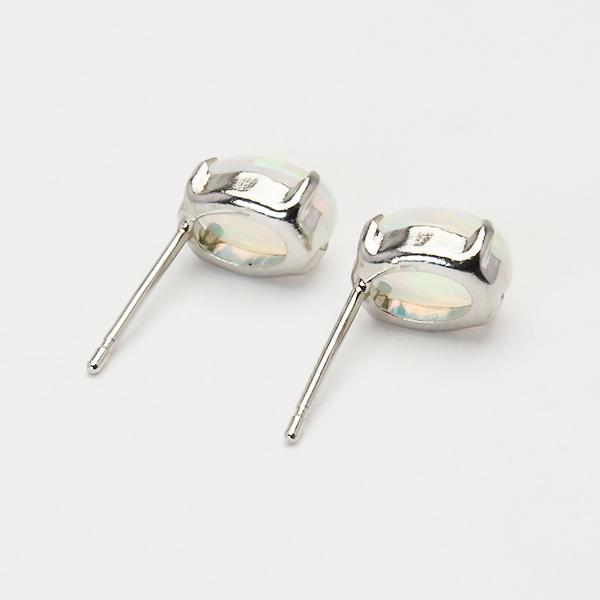 オパール ピアス スタッドピアス プラチナ pt900 10月誕生石 送料無料