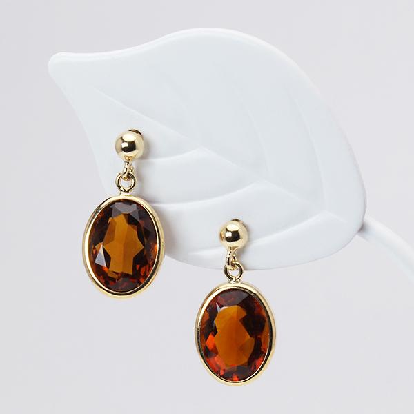 MONAKA K18 hibiki ピアス シトリン MONAKA K18 hibiki ピアス シトリン