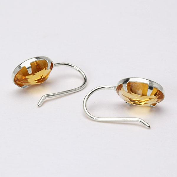 プラチナのピアス シトリン ピアス フックピアス プラチナ pt900 11月誕生石 送料無料