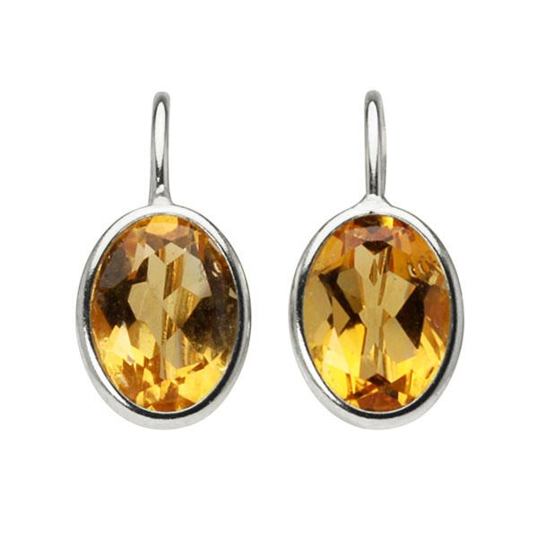 18金、プラチナ900 ピアス シトリン ピアス フックピアス プラチナ pt900 11月誕生石 送料無料