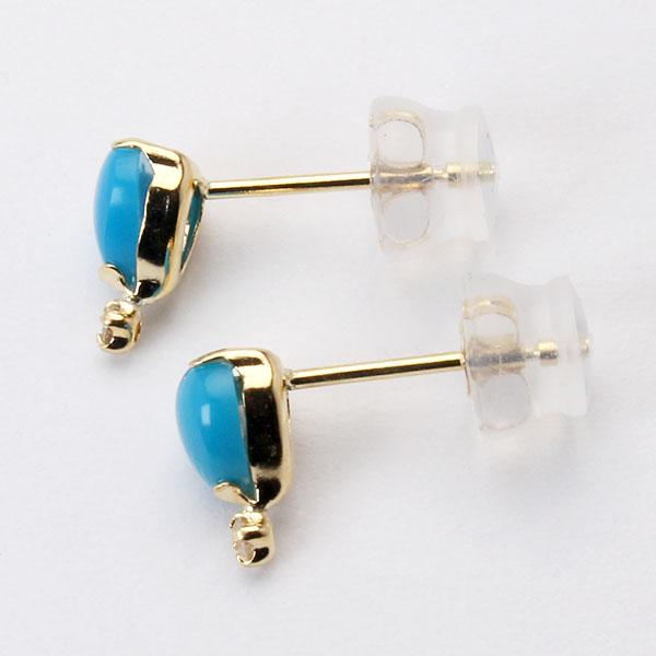 ターコイズ ピアス トルコ石ピアス ハート スタッドピアス