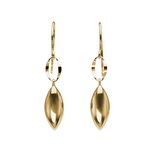 ブリジャール　ミル打ちステーションフックピアス　イエローゴールド 使い勝手の良い】 ブリジャール イエローゴールド ミル打ち