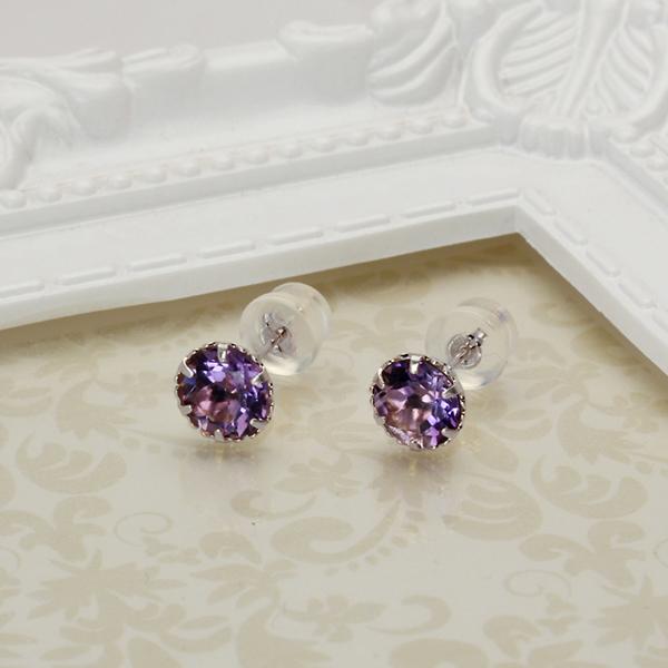 プラチナ900 pt900 アメジスト　ピアス 楽天市場】アメジスト ピアス プラチナ （PT900） 金属