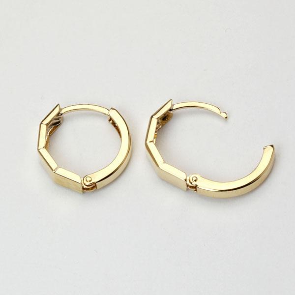 K18 18金 18k フープピアス イエローゴールド 110♡ ピアス フープピアス k18 18k 18金 イエローゴールド 中折れ式