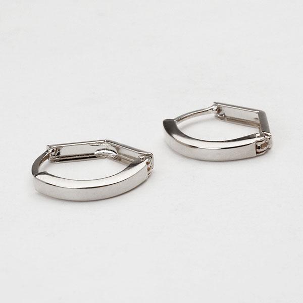 Pt900 プラチナ フープピアス リバーシブル 片耳 プラチナ Pt900 フープピアス 小さめ 国産 幅1.5mm 外径15mm