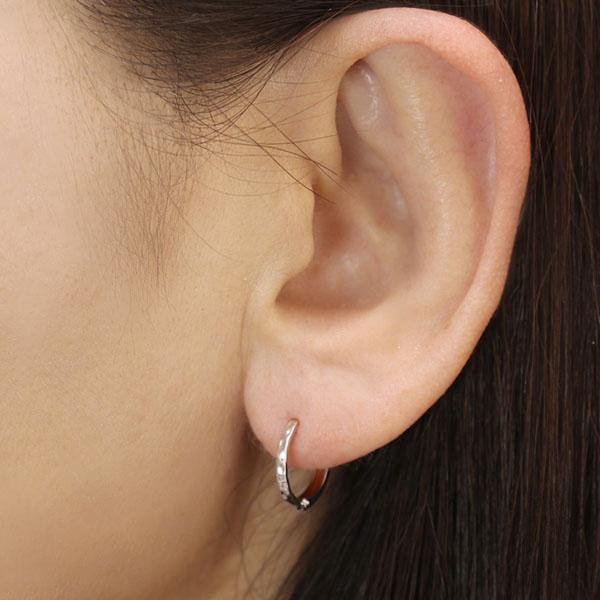 ピアス フープピアス プラチナ pt900 中折れ式ピアス レディース 地金