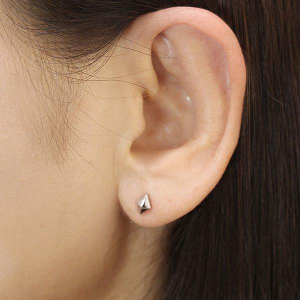 ピアス プラチナ pt900 スタッドピアス ダイヤ ひし形 レディース 地金