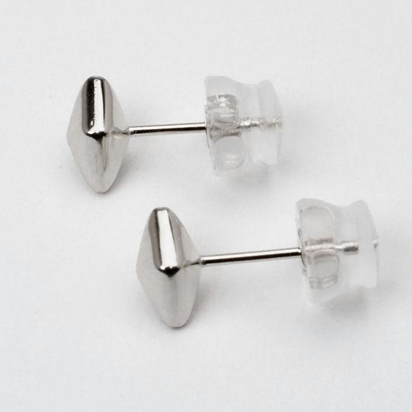 ピアス プラチナ pt900 スタッドピアス ダイヤ ひし形 レディース 地金