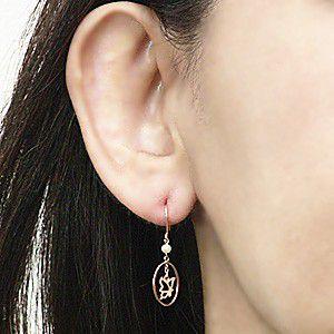 パール ピアス 18金 18k 淡水 ちょうちょ アメリカン ゆれる 揺れる 蝶 k18 ピンクゴールド バタフライモチーフ 淡水真珠 送料無料 プレゼント 自分買いの画像