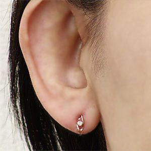 アメジスト スタッドピアス 2月誕生石 2WAYピアス ダイヤモンド k10 ピンクゴールド 送料無料 普段使い 人気 プレゼント ギフト ご褒美 自分買い puの画像